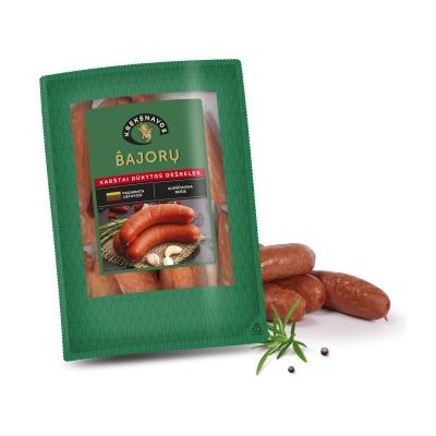 Dešrelės karštai rūkytos Bajorų (pak. +/-1,5kg), kg